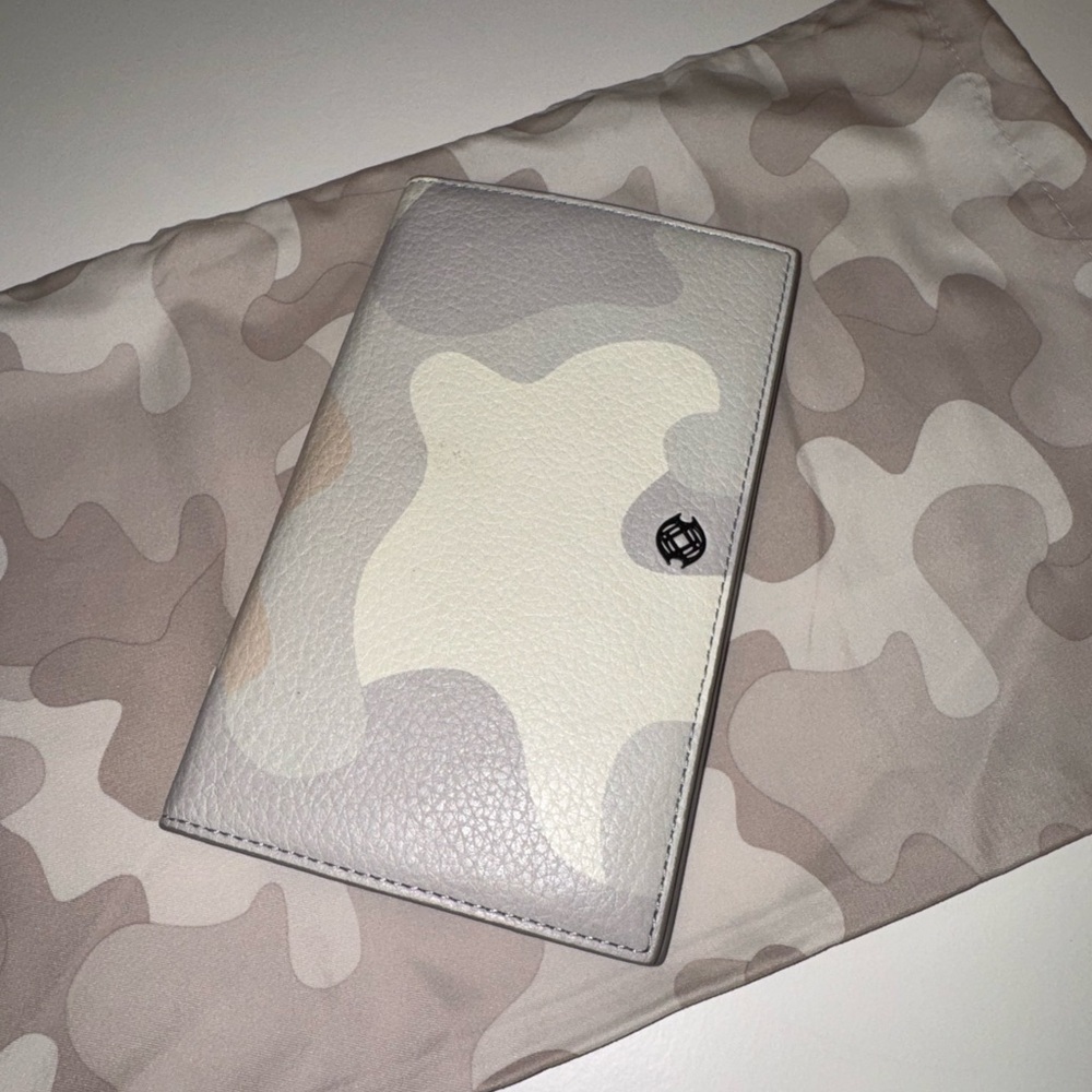 Dagne Dover Camo Leather Passport Holder